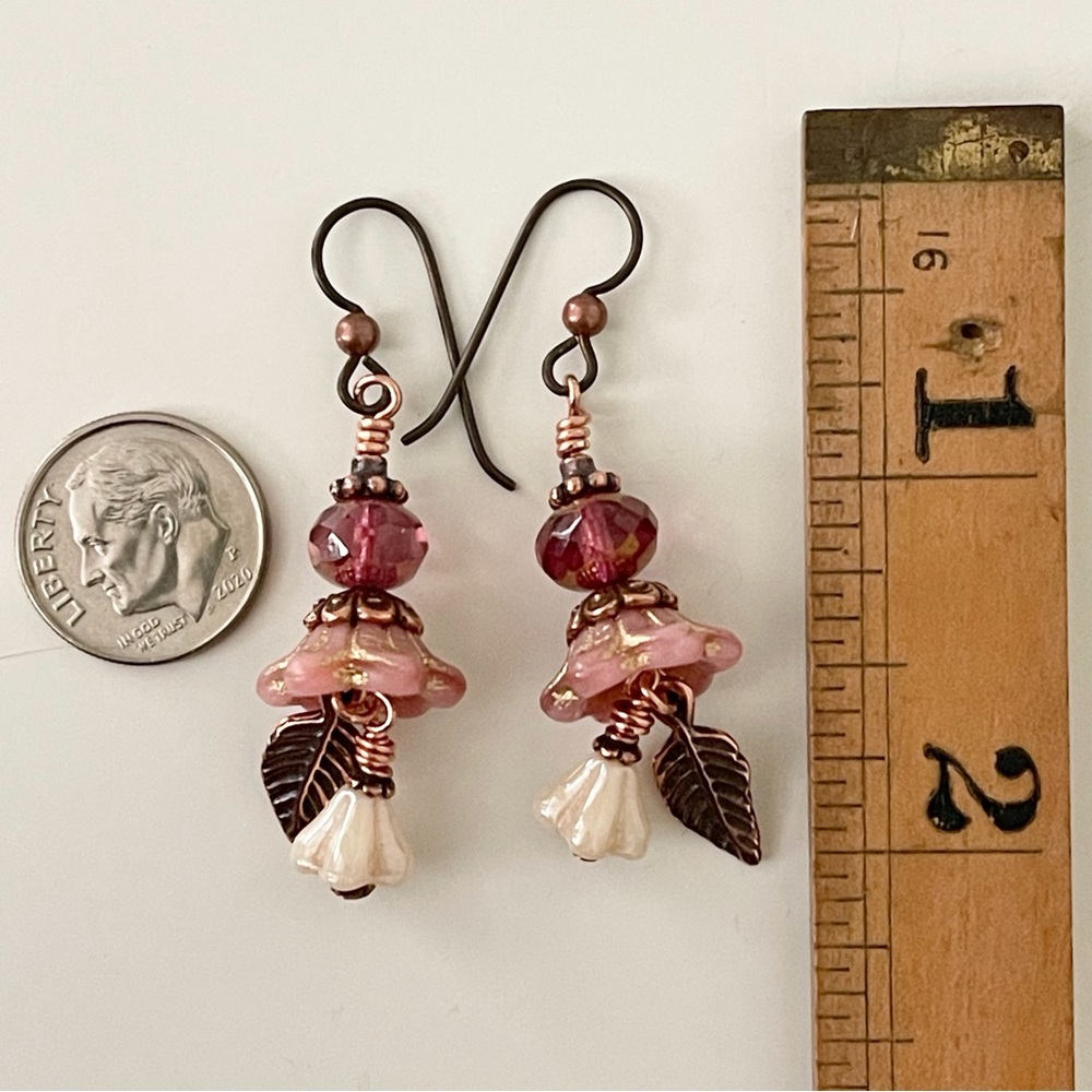 ARTISAN Earrings “Zuzu’s Petals” - Dangles - Picture 6 of 10